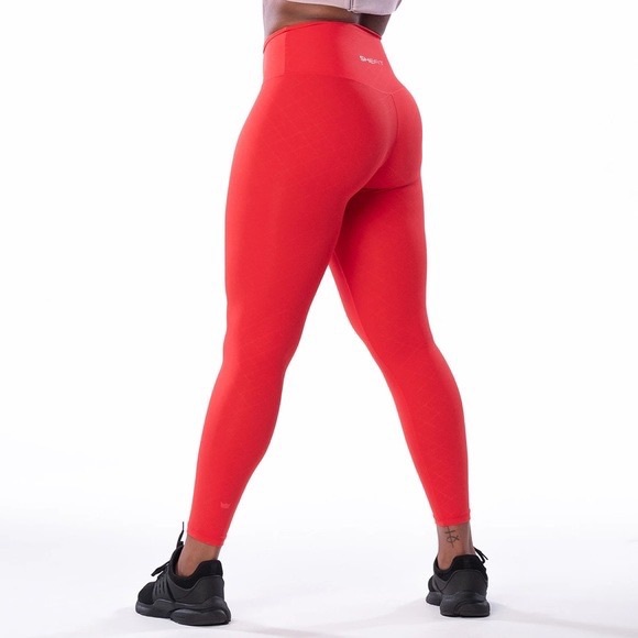 SHEFIT Pants - SHEFIT Boss Leggings in Red